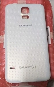 Lot 2x Samsung Galaxy S5 Back Cover Battery Door Verizon White - NEW - Picture 1 of 2