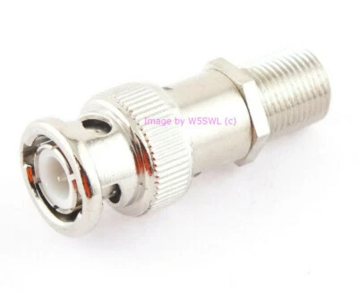 BNC Male to Type F Female Adapter Connector - Sold by W5SWL - Image 1 of 4