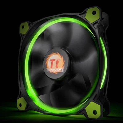 Thermaltake Riing 14 140mm x 25mm Green LED Radiator Fan (CL-F039-PL14GR-A) - Image 1 of 3
