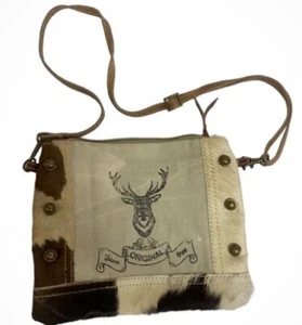 CLEA RAY BIG BUCK TASCHENBUCH WIEDERVERWENDET AUS CANVAS & MILITÄRZELTEN HANDTASCHE TASCHE - Bild 1 von 13