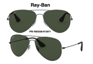 Ray-Ban Sunglasses RB3558 913971 Antique Black: Black Size 58 100% Authentic - Picture 1 of 7