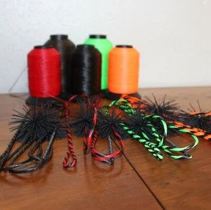 B55 Dacron Flemish Twist Longbow & Recurve Bow String W/ String Silencers - Picture 1 of 8