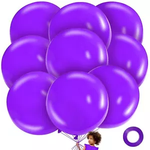 LEEZZIZZ Purple Giant Balloons 36 Inch Large Balloons Latex Big Balloons Purp... - Picture 1 of 7