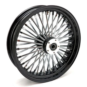 18x3,5" Big Fat King Spoke Felge schwarz passend für Harley-Davidson - Bild 1 von 4