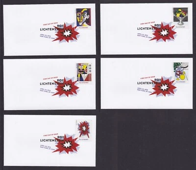 US 5792-5796 Roy Lichtenstein (set of 5) DCP FDC 2023 - Image 1 of 4