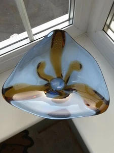 Huge Mstisov Czech Glass 'Pizzicato' Bowl by Hana Machovska C1960's - Picture 1 of 9