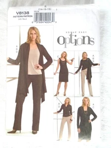 Vogue 8138 Options Pattern Jacket Top Dress Pants Size 14 16 18 - Picture 1 of 4