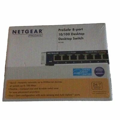 NETGEAR  ProSafe (FS108) 8-Ports External Switch - Image 1 of 2