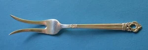 Codan Mexico solid Sterling 8” meats serving fork, like Georg Jensen’s Acorn - Picture 1 of 6