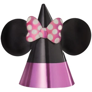 Minnie Mouse Forever Cone Hats 8 CT - Picture 1 of 1