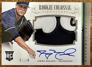 2014 Jimmy Nelson National Treasures 3-Color Jumbo Patch Colossal Auto 7/10!