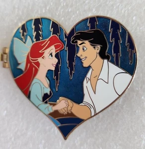 DISNEY WDI ARIEL & PRINCE ERIC " KISS THE GIRL" VALINTINE'S DAY CAST EXCL LE PIN - Picture 1 of 9