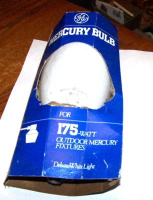 GE Mercury Outdoor Fixture 175 W Light Bulb Deluxe White Light HR175DX39 New - Image 1 of 4