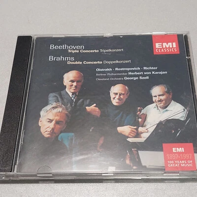 CD Beethoven Triple Concerto Brahms Double Concerto Oistrakh Rostropovich Szell - Bild 1 von 2