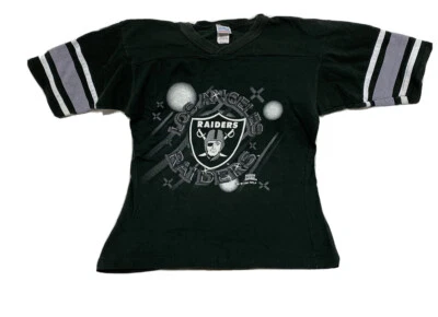 Vintage 1994 LA Raiders SHIRT Youth Medium 10-12 NFL SCRIMMAGE - Image 1 of 4