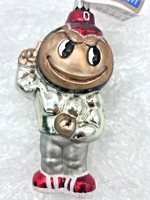 Glasscots Tesoros Eslavos Hecho a Mano Adorno de Vidrio Ohio State Buckeyes GM-028 Foto 1 de 4