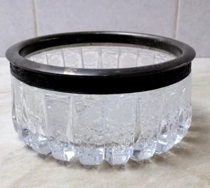 Candy bowl Crystal and silver 875 assay USSR. Vase, natural patina. - Picture 1 of 14