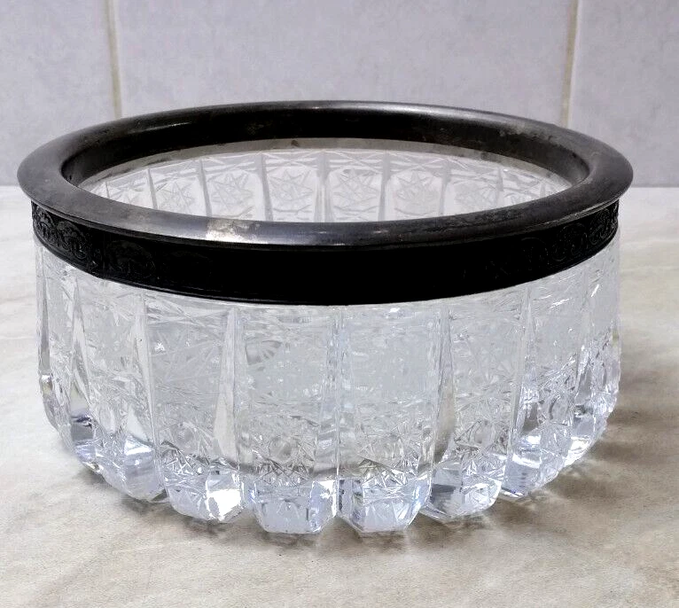 Candy Bowl Cristal y Plata 875 Ensayo URSS. Jarrón, pátina natural. Foto 1 de 4