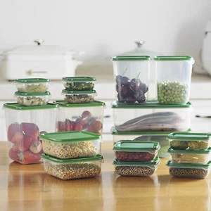 17Pcs Food Storage Boxes with Lids Stackable Food Storage Box Clear Meal guIgO - Picture 1 of 11