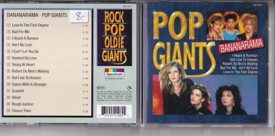 Bananarama – Pop Giants CD Spectrum near mint - Bild 1 von 1