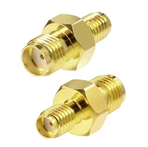 SMA Female Jack to SSMA Female Jack Adapter Gold Plated Brass 50ohm, Max 18 GHz - Picture 1 of 4
