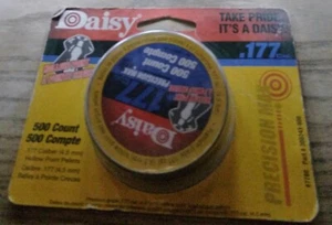 Daisy BB Gun Ammo BB Tin Precision Max 500 Hollow 4.5mm 177 Caliber +5 152 BB's - Picture 1 of 3