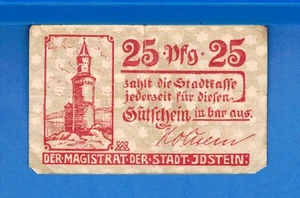 Germany Idstein 25 Phenning Year ND 1921 Circulated Banknote - Picture 1 of 2