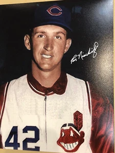 Ron Nischwitz Signed autograph 8x10 photo Cleveland Indians former Wright St. HC - Picture 1 of 1