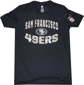 San Francisco 49ers Camo Print Performance Youth Black Shirt 8-20 New Tags - Picture 1 of 5