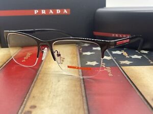 Prada Linea Rossa Eyeglasses PS55OV 1AB1O1 52 Optical Frame Option to Add RX