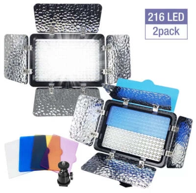 SMARAMS Video Light 216 LED Lamp Barndoor