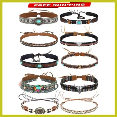 Faixas leves para chapéu de cowboy com miçangas - Acessórios ajustáveis e elegantes - Imagem 1 de 4