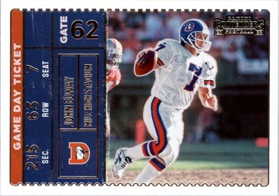 2022 Panini Contenders Game Day Ticket #1 John Elway - FB - Image 1 of 2