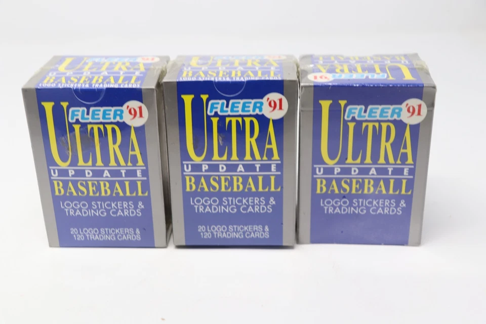 Lot of 3 1991 Fleer Ultra Update MLB Baseball Factory Sealed Set Jeff Bagwell RC - Image 1 of 4