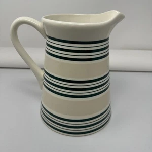 Lauren Ralph Lauren Pitcher Cafe Straps Green Tan Stripe 8" Tall - Picture 1 of 7