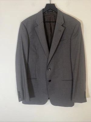 Blazer Armani Collezioni Línea G Gris Negro Mezcla Lana Talla EE. UU. 42L Eur 52L Foto 1 de 4