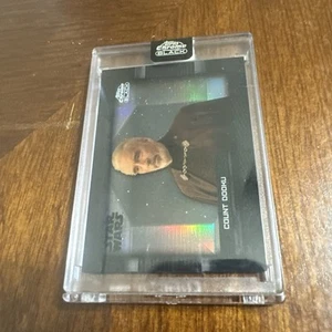 Count Dooku 2024 Topps Chrome Black Depths Of The Darkside Star Wars Case Hit - Picture 1 of 3