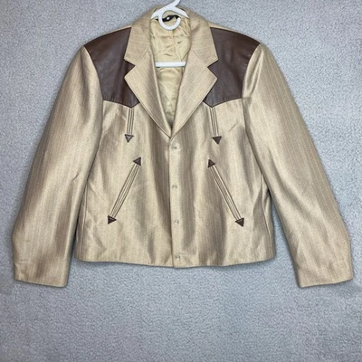 Винтажный Western Valero Snap куртка мужская 44 коричневый ярмо других производителей - Изображение 1 из 4