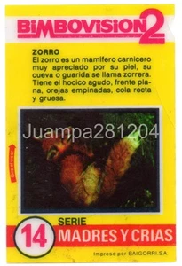 ZORRO #14 CROMO BIMBOVISION 2 1977 BIMBO CON DAÑO GRAVE / ROTURA - Imagen 1 de 2