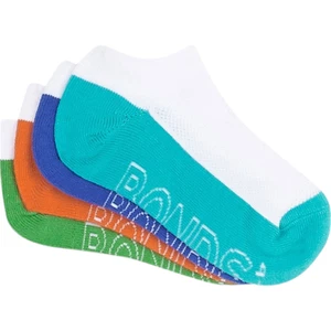 4 Pairs X Bonds Kids Logo Light Low Cut Boys Multicoloured Socks - Picture 1 of 3