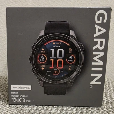 Garmin Fenix 8 - Amoled | Sapphire - 47mm - Multisport GPS Watch - Image 1 of 4