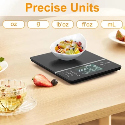 Báscula de alimentos Esenharber con calculadora nutricional - Sc de cocina digital con llave táctil Foto 1 de 3