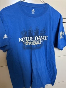 Camiseta Cheer Cheer For Old Notre Dame Fútbol Irlandés 2011 Grande Azul - Imagen 1 de 11