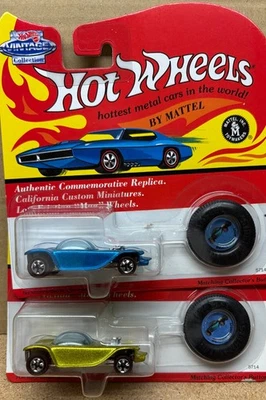 Hot Wheels Redline 1993 Commemorative Replicas Beatnik Bandit Lot of 2 MIP - Image 1 of 4