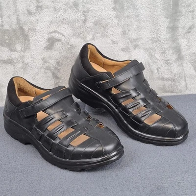 Dr. Comfort Shoes Womens Sz 10W Breeze Orthopedic Diabetic Sandals Black Slip-On - Image 1 of 4