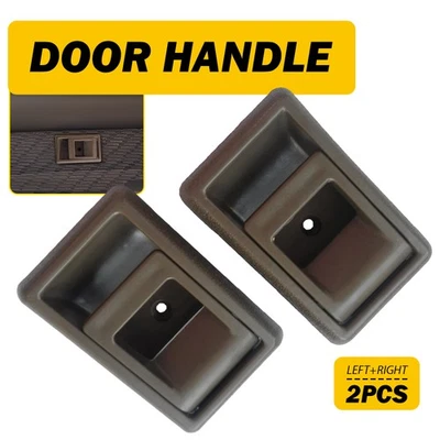 2X Interior Inner Brown Door Handle Left Right For 1990-95 Toyota 4Runner Pickup - Image 1 of 4