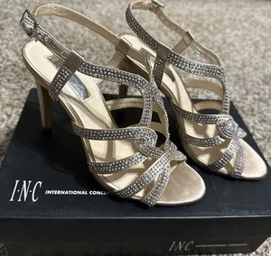 INC International Bisque Heel Wedding Dance Womens Sz 7M - Picture 1 of 8
