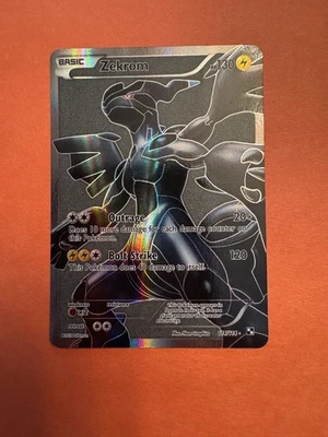 2011 Zekrom Black & White Full Art Grey Background 114/114 NM - Image 1 of 4