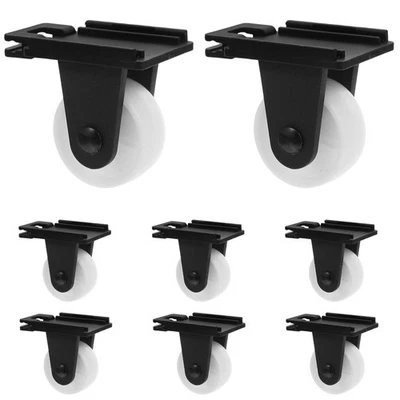  8 Pcs Small Caster Wheels Furniture Casters Bed Flower Rack Cart - Image 1 of 4