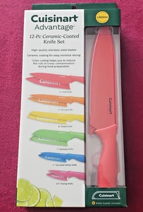 Cuisinart Advantage 12-pc. Ceramic-Coated Cutlery Knife Set_6 Blades_6 Covers - Picture 1 of 7